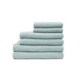 thumbnail image 1 of Portofino 6-Piece 100% Cotton Velour Bath Hand Wash Towel Set, Spa Blue, 1 of 2