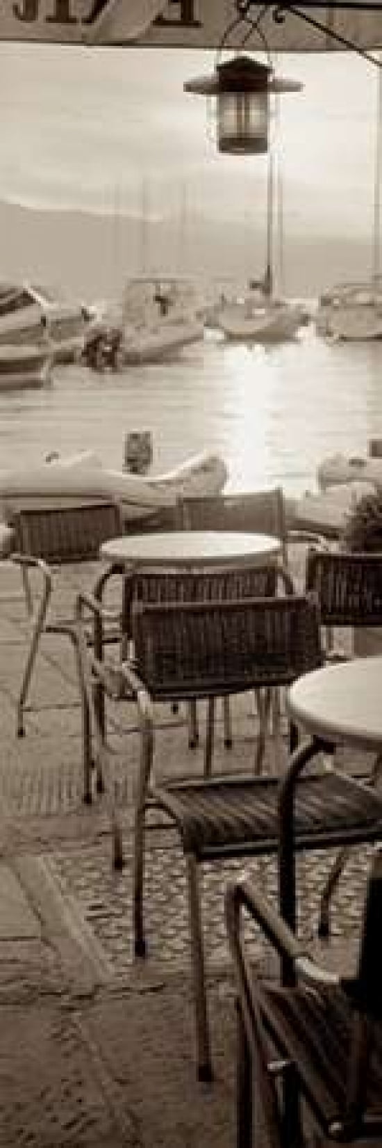 Portofino Caffe - 1 Canvas Art - Alan Blaustein (12 x 36)