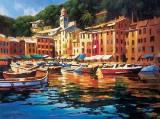 Portofino Colors Canvas Art - Michael OToole (18 x 24)