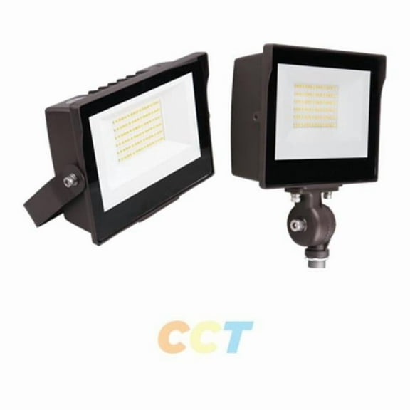 Portor PT-FLS1-35W-3CCT-KM 35W LED Luminaire Flood Light with CCT Selector, Photocell Sensor & Knuckle Mount
