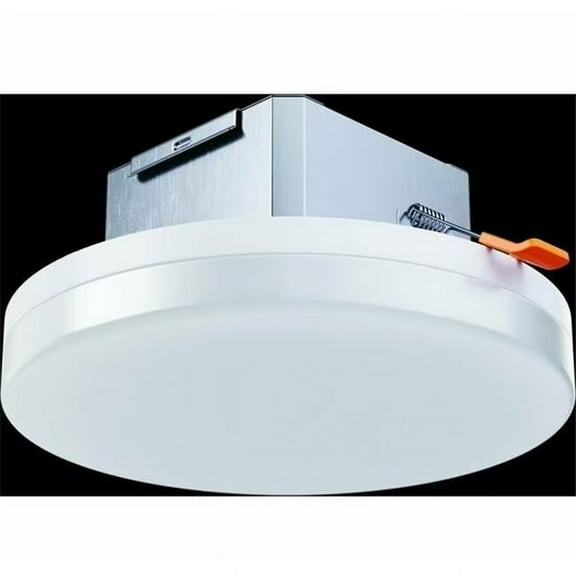 Portor PT-HBU3-14D-23CP-White 180-200-240W & 120-277V LED Round High Bay Light with CCT & Wattage Selector, White