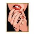 thumbnail image 1 of Portrai Of A Young Modern Girl 16 in x 32 in Framed Photography Canvas Art Print, by Designart, 1 of 5