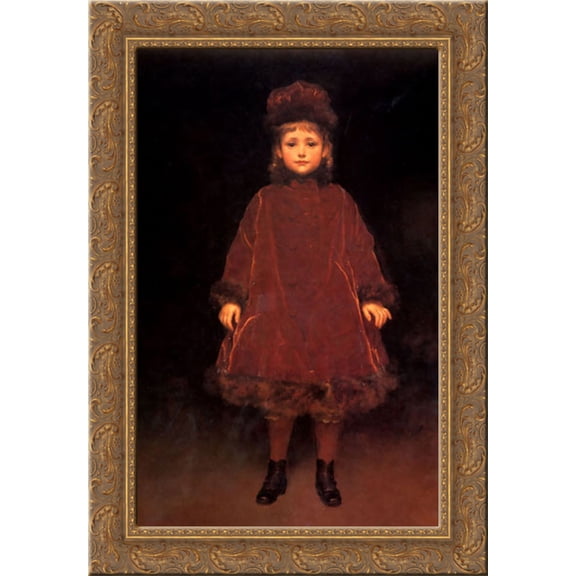 Portrait 18x24 Gold Ornate Wood Framed Canvas Art by Leighton, Lord Frederick