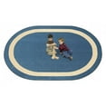 thumbnail image 1 of Portrait 7'8" x 10'9" Oval Area Rug In Color Seaside, 1 of 6