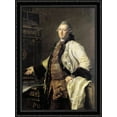 thumbnail image 1 of Portrait of Alexander Kokorinov, Director and First Rector of the Academy of Arts in St. Petersburg. 28x38 Large Black Ornate Wood Framed Canvas Art by Dmitry Levitzky, 1 of 2
