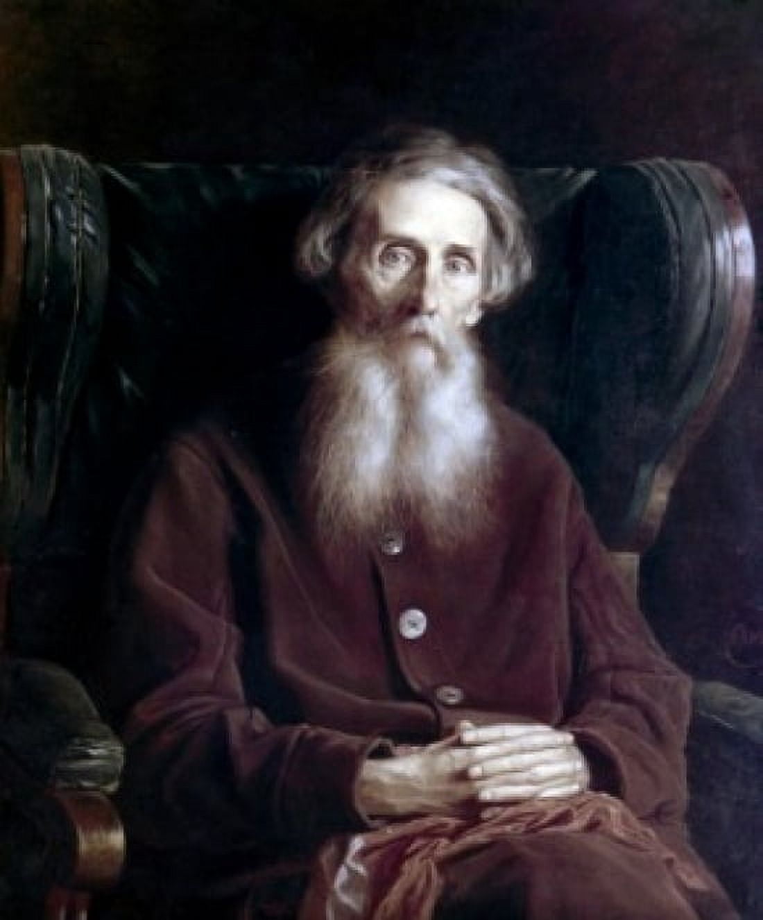 Portrait of the Author Vladimir Dahl 1801-1872 by Vasili Grigorevich Perov oil on canvas1872 1834-1882 Russia Moscow The Tretyakov Gallery Canvas Art - Vasili Grigorevich Perov (24 x 36)