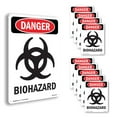 thumbnail image 1 of Portrait Biohazard OSHA Danger Aluminum Sign 14 Inch x 10 Inch - 10 Pack, 1 of 8