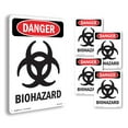 thumbnail image 1 of Portrait Biohazard OSHA Danger Aluminum Sign 24 Inch x 18 Inch - 5 Pack, 1 of 8