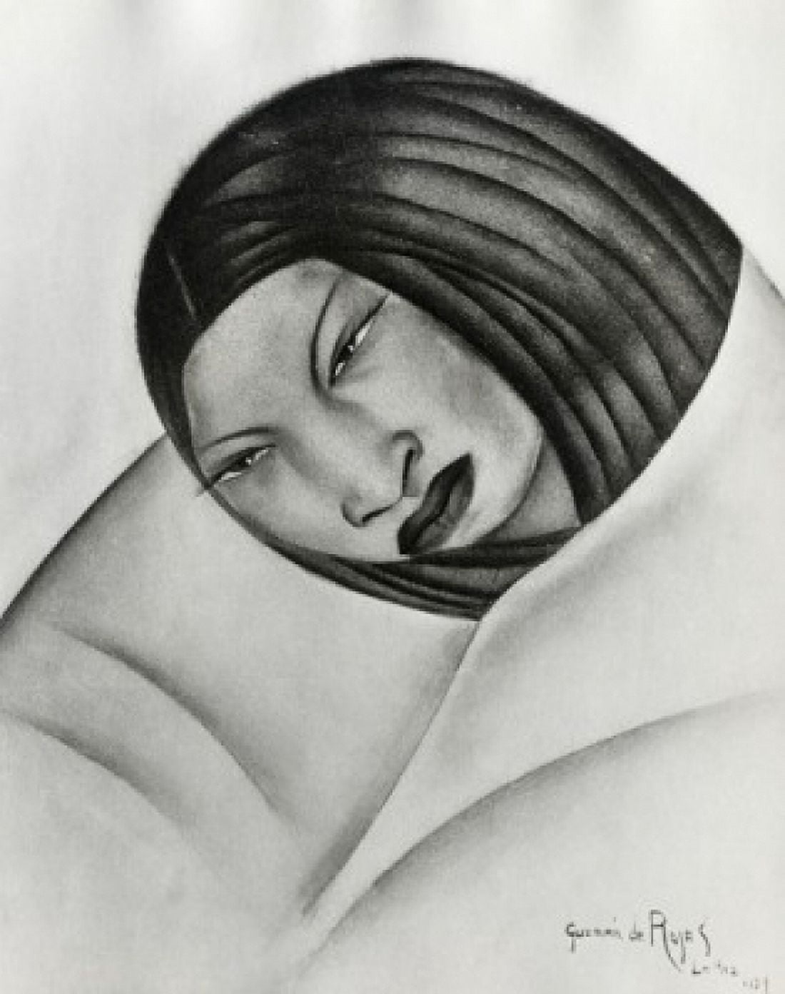 Portrait of a Bolivian Indian Girl Cecilio Guzman de Rojas (1899-1950Bolivian) Museum of Fine Art La Paz Bolivia Canvas Art - Cecilio Guzman de Rojas (18 x 24)