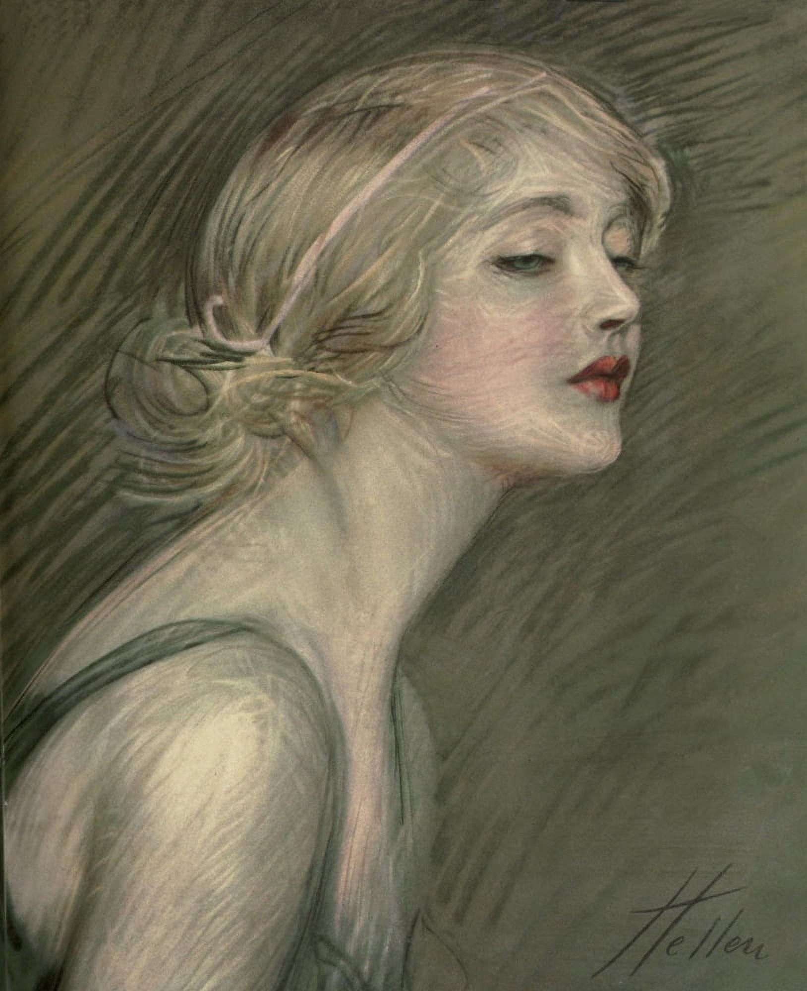 Portrait Canvas Art - Paul Csar Helleu (24 x 36)