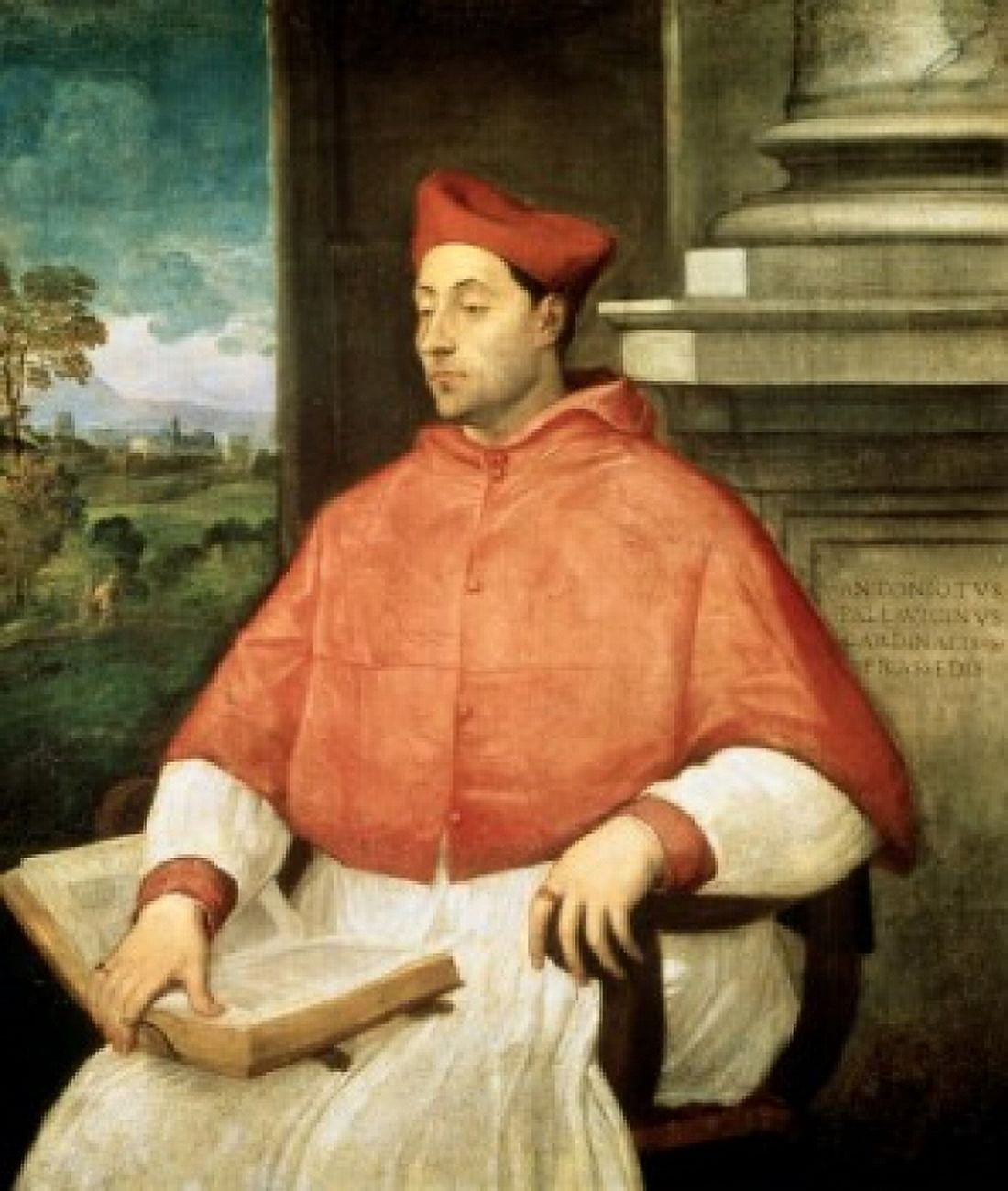 Portrait of Cardinal A Pallavicini 1512 Sebastiano del Piombo (1485-1547Italian) Oil on Canvas Pushkin Museum of Fine Arts Moscow Canvas Art - Sebastiano del Piombo (18 x 24)
