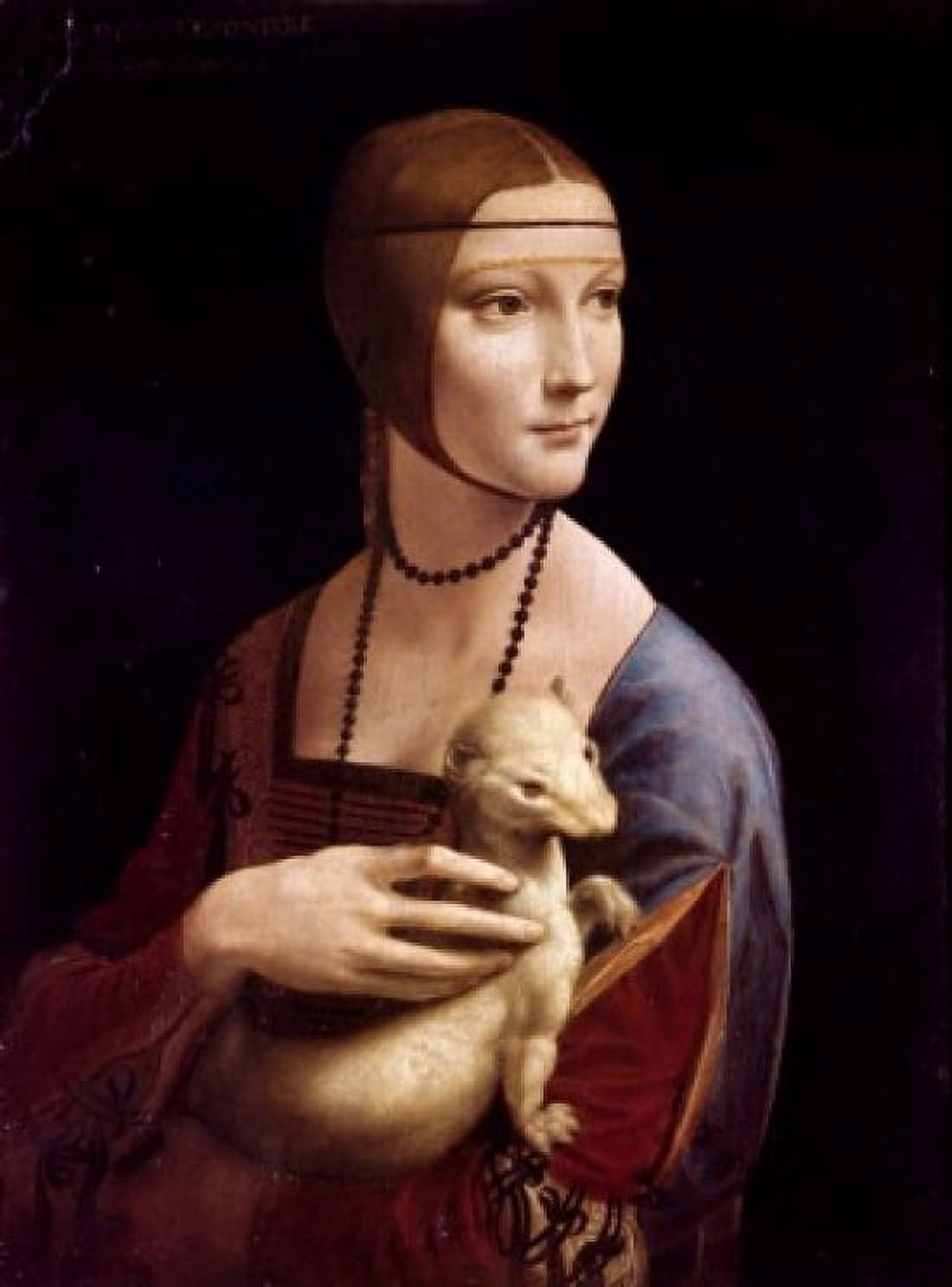Portrait of Cecilia Gallerani (Lady with an Ermine) Leonardo da Vinci (1452-1519Italian) Czartoryski Museum Cracow Poland Canvas Art - Leonardo da Vinci (24 x 36)