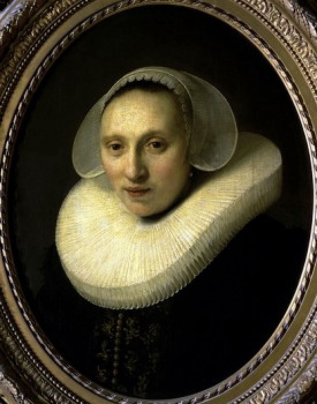 Portrait of Cornelia Pronck  17th C   Rembrandt Harmensz van Rijn (1606-1669Dutch)  Musee du Louvre Paris Canvas Art - Rembrandt Harmensz van Rijn (24 x 36)