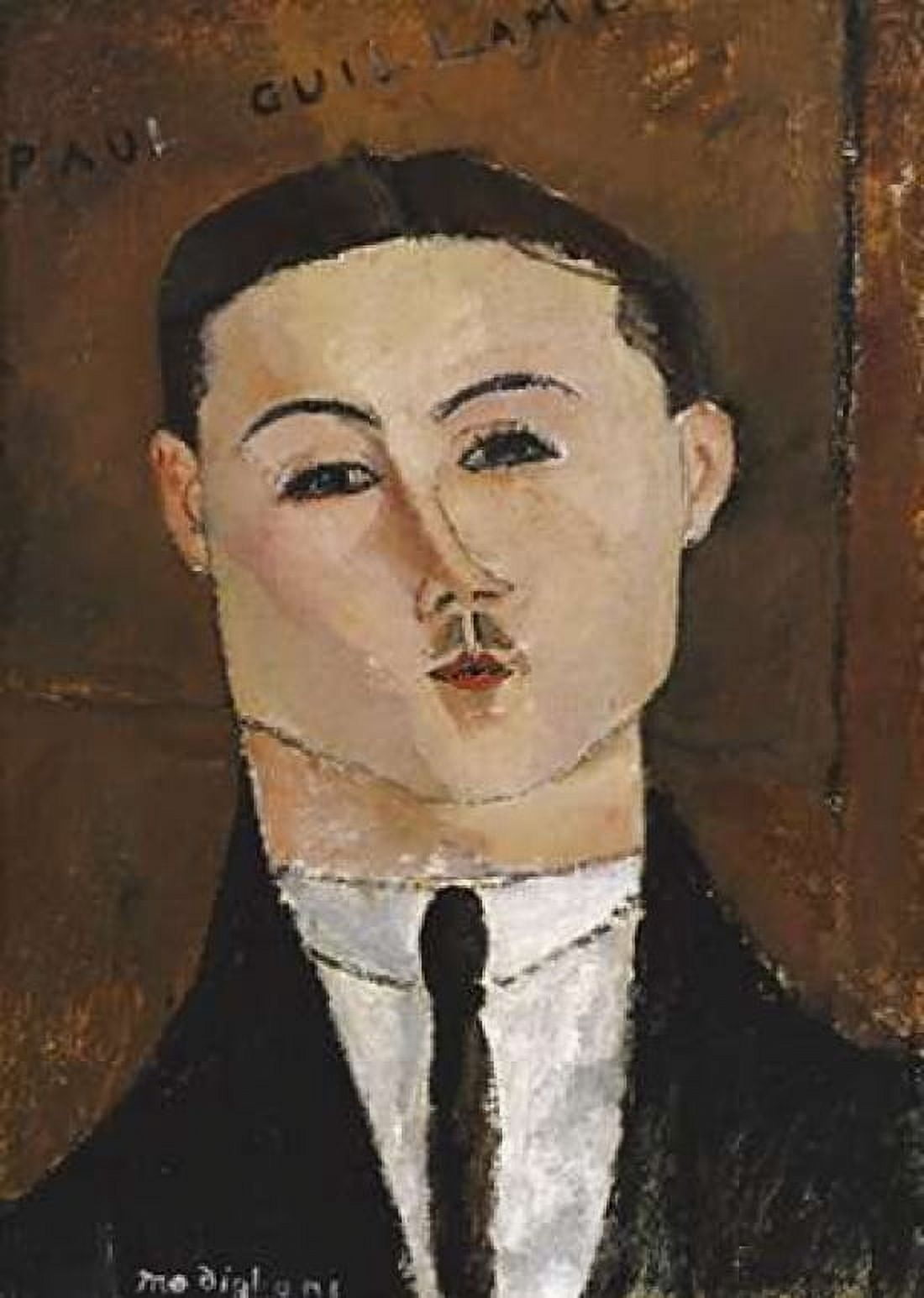 Portrait De Paul Guillaume Canvas Art - Amedeo Modigliani (20 x 28)