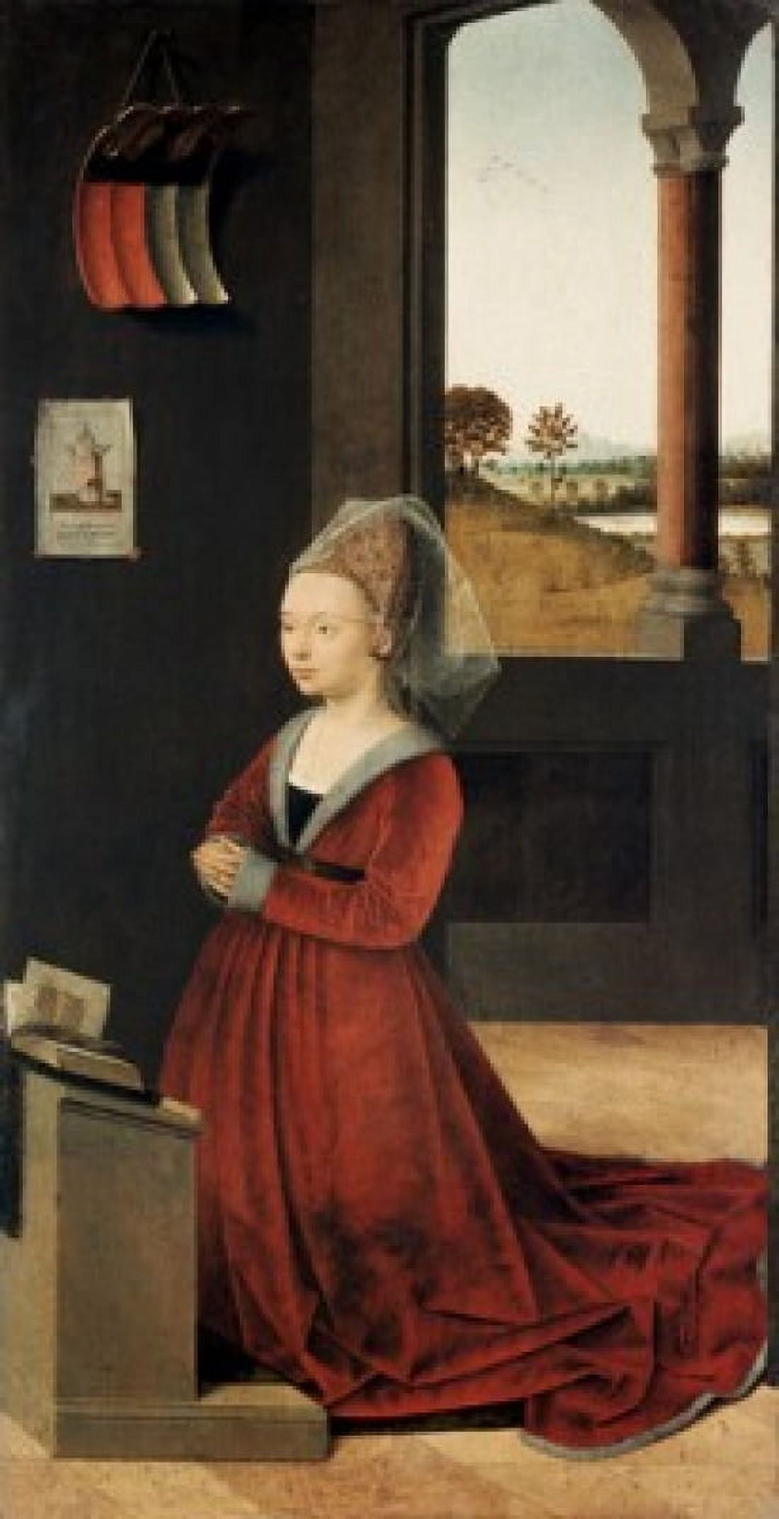 Portrait of a Female Donor ca 1455 Petrus Christus (ca 1400-1473 Flemish) Oil on wood panel National Gallery of Art Washington DC USA Canvas Art - Petrus Christus (18 x 24)