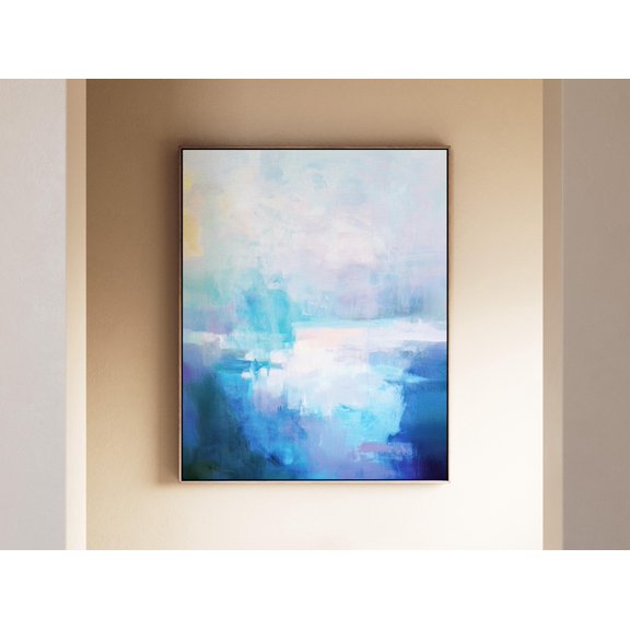 Portrait Floating Spa Like Art For Tranquil Spaces Powder Relaxing Art Poster , Poster Print Only