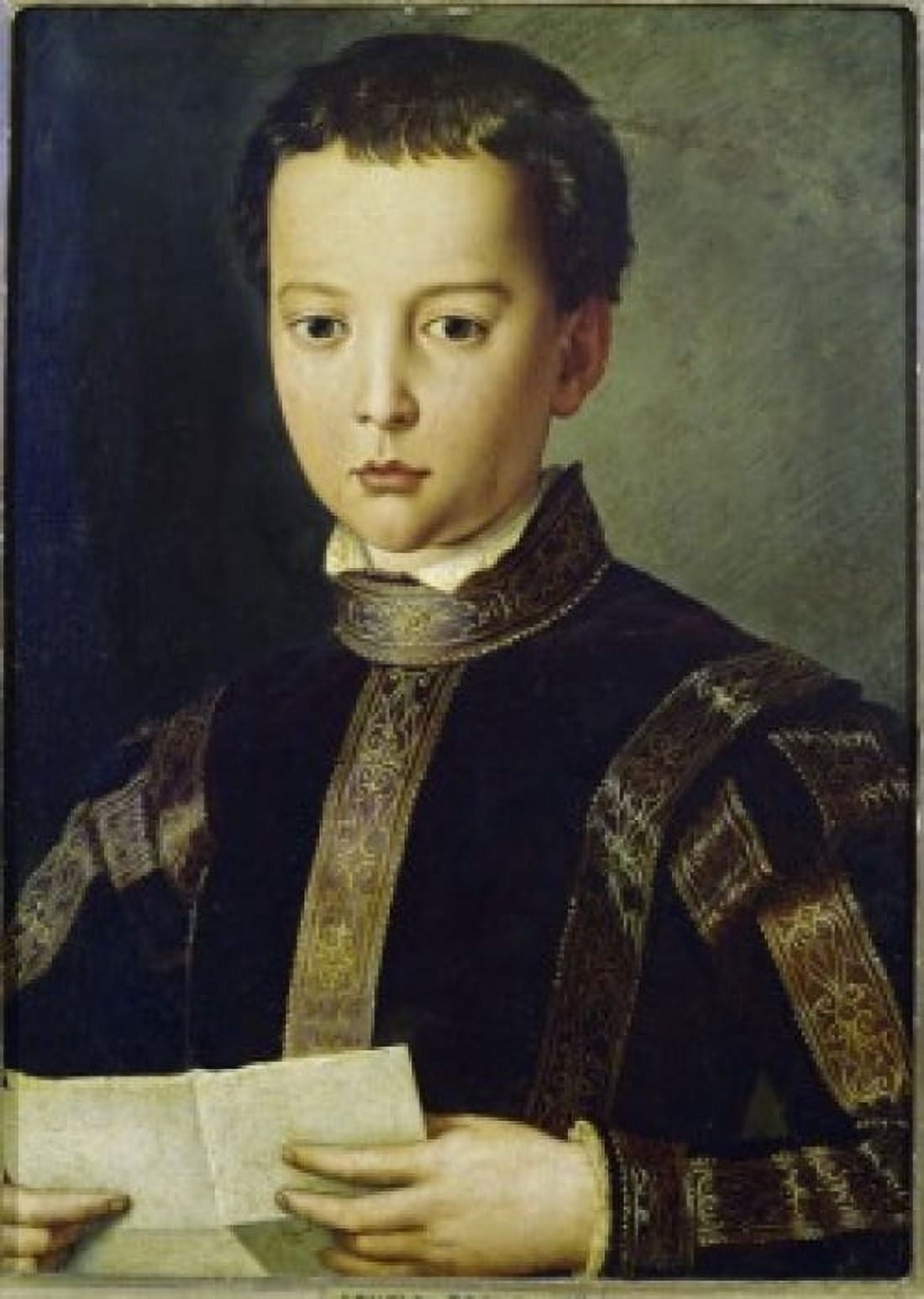 Portrait of Francesco I de Medici 1551 Agnolo Bronzino (1503-1572 Italian) Tempera on wood Galleria degli Uffizi Florence Italy Canvas Art - Agnolo Bronzino (24 x 36)