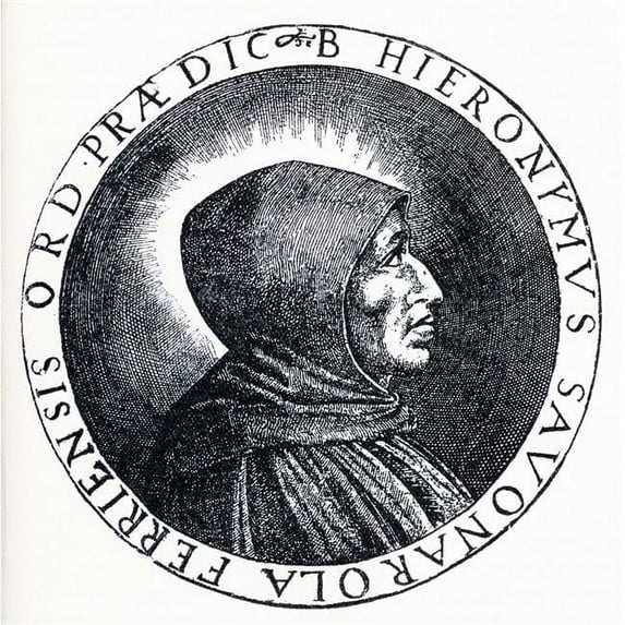 Portrait From A Medal of Girolamo Savonarola Aka Jerome Savonarola or Hieronymus Poster Print - 14 x 14