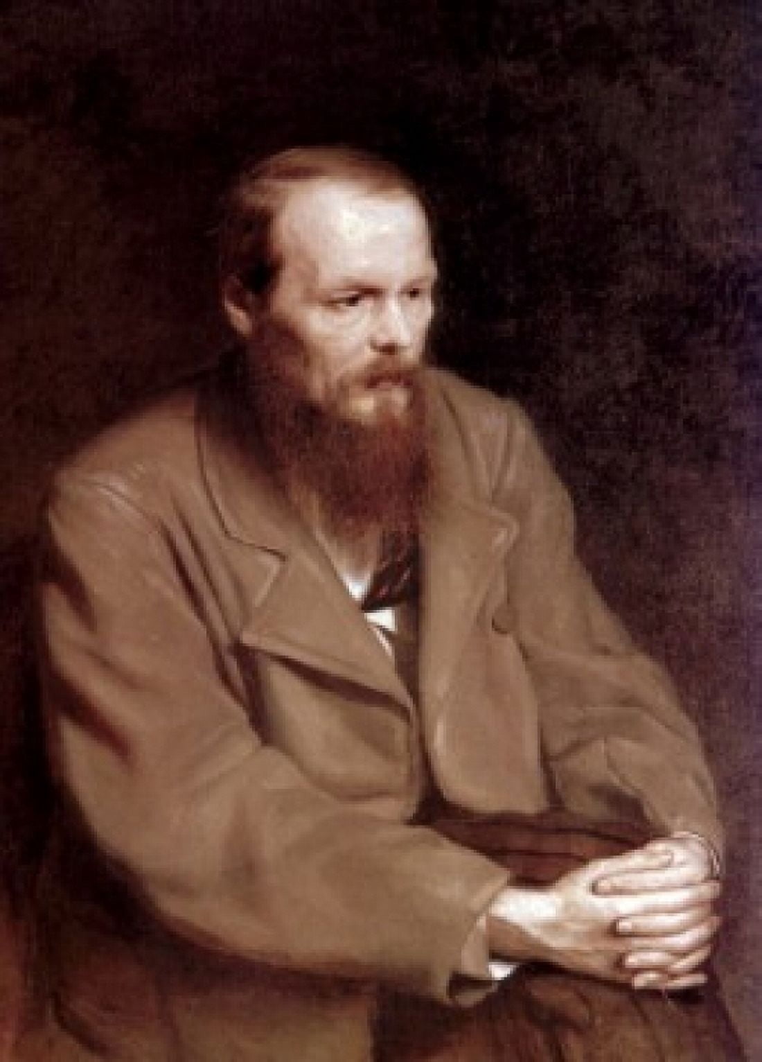 Portrait of Fyodor Dostoyevsky 1821-1881 by Vasili Grigorevich Perov oil on canvas 1872 1834-1882 Russia Moscow The Tretyakov Gallery Canvas Art - Vasili Grigorevich Perov (24 x 36)