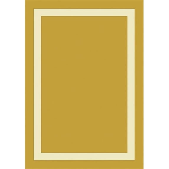 Portrait Goldenrod 5 ft.4 in. x 7 ft.8 in. WearOn Nylon Machine Tufted- Cut Pile Educational Rug