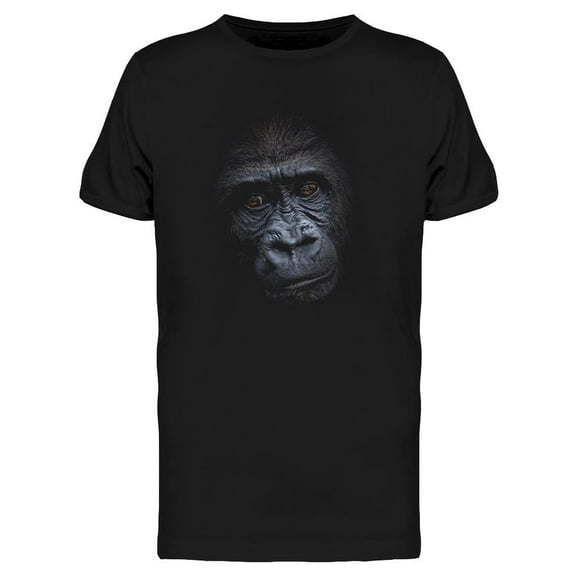 Portrait - Gorilla In Dark T-Shirt Men -Image by Shutterstock, Male x-Large
