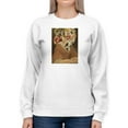 thumbnail image 1 of Portrait In Bloom Ii Sweatshirt Women -Annie Warren Designs, Female Small, 1 of 4