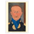 thumbnail image 1 of Portrait of Léon Bakst - Russian Artist, Ballet & Theater Designer - From an Original Color Painting by Amedeo Modigliani c.1917 - Master Art Print 10in x 14in, 1 of 4