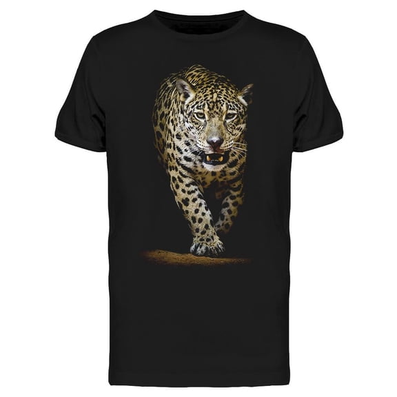 Portrait. Leopard Walking T-Shirt Men -Image by Shutterstock, Male XX-Large