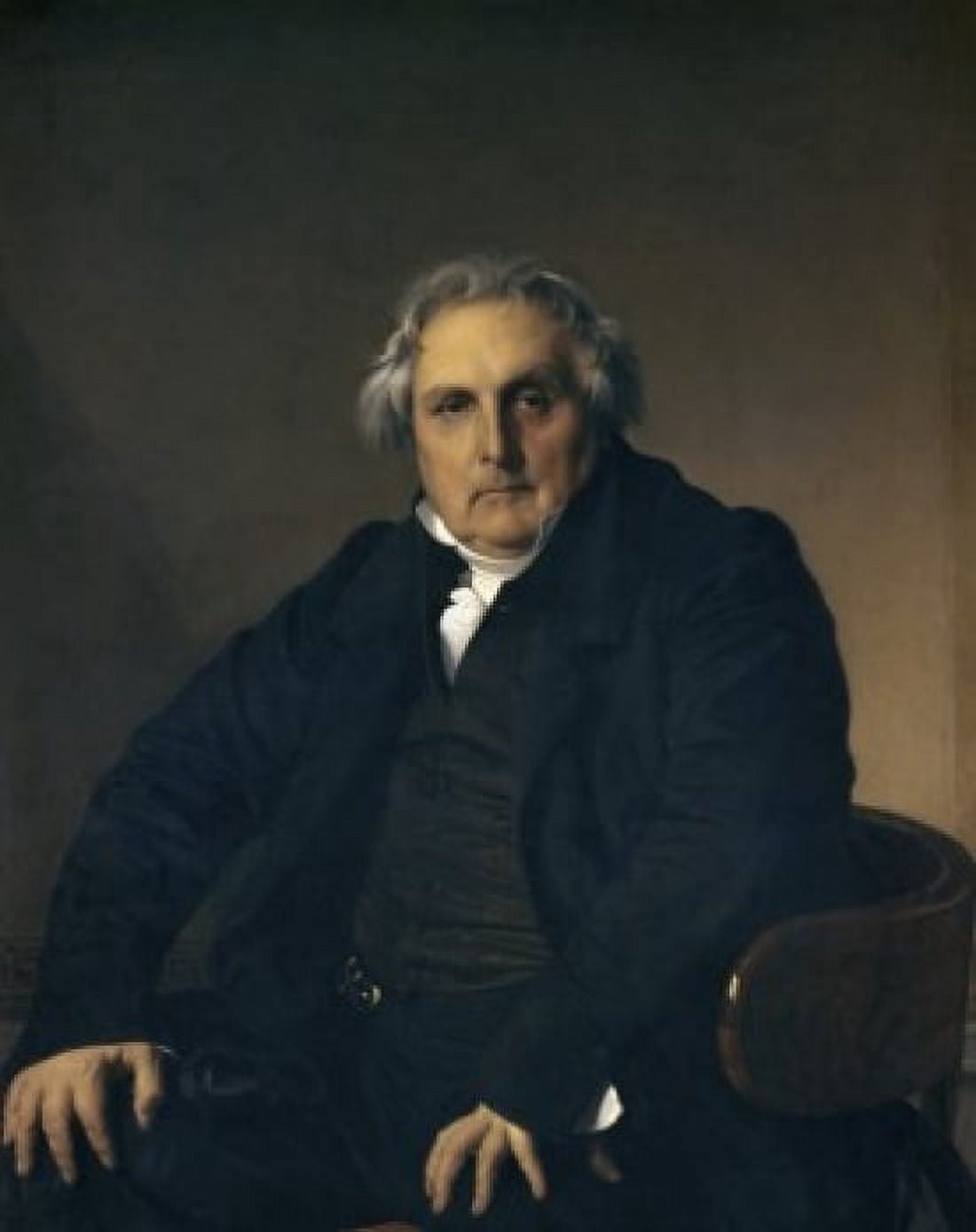 Portrait of Louis-Francois Bertin 1832 Jean Auguste Dominique Ingres (1780-1867 French) Oil on canvas Musee du Louvre Paris France Canvas Art - Jean Auguste Dominique Ingres (18 x 24)