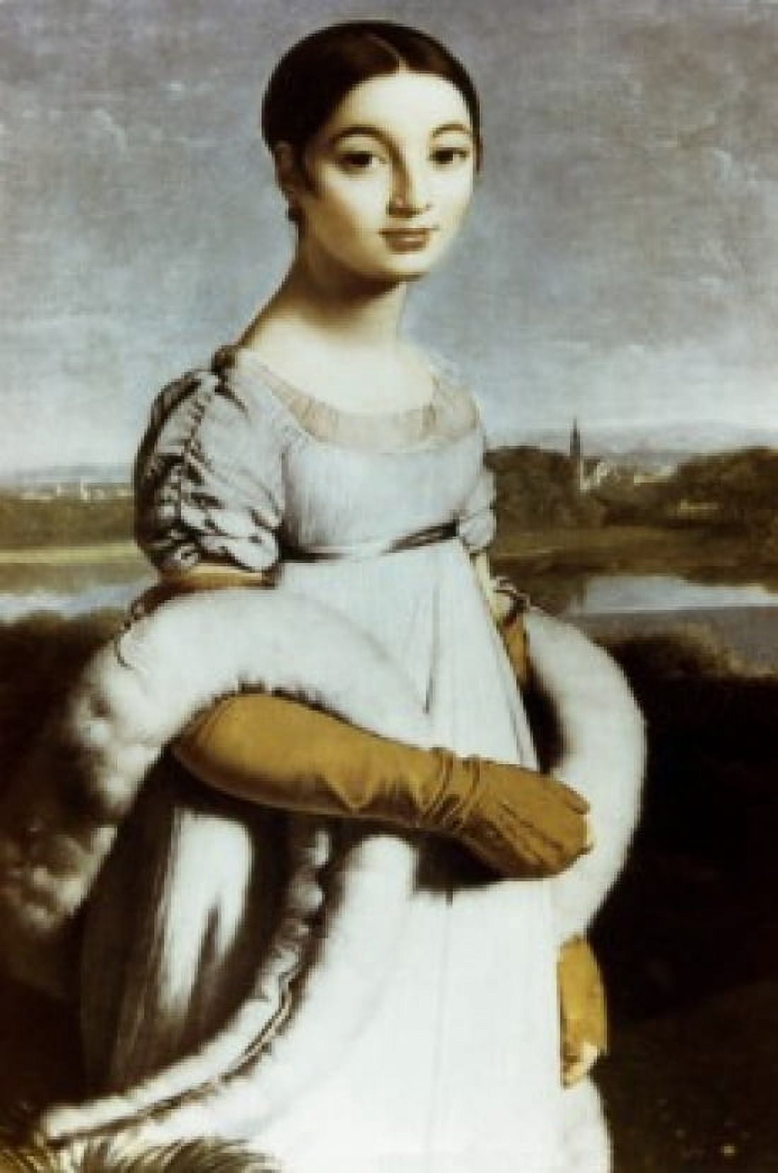 Portrait of Mademoiselle Riviere by Jean Auguste Dominique Ingres oil on canvas 1805 1780-1867 France Paris Musee du Louvre Canvas Art - Jean Auguste Dominique Ingres (18 x 24)