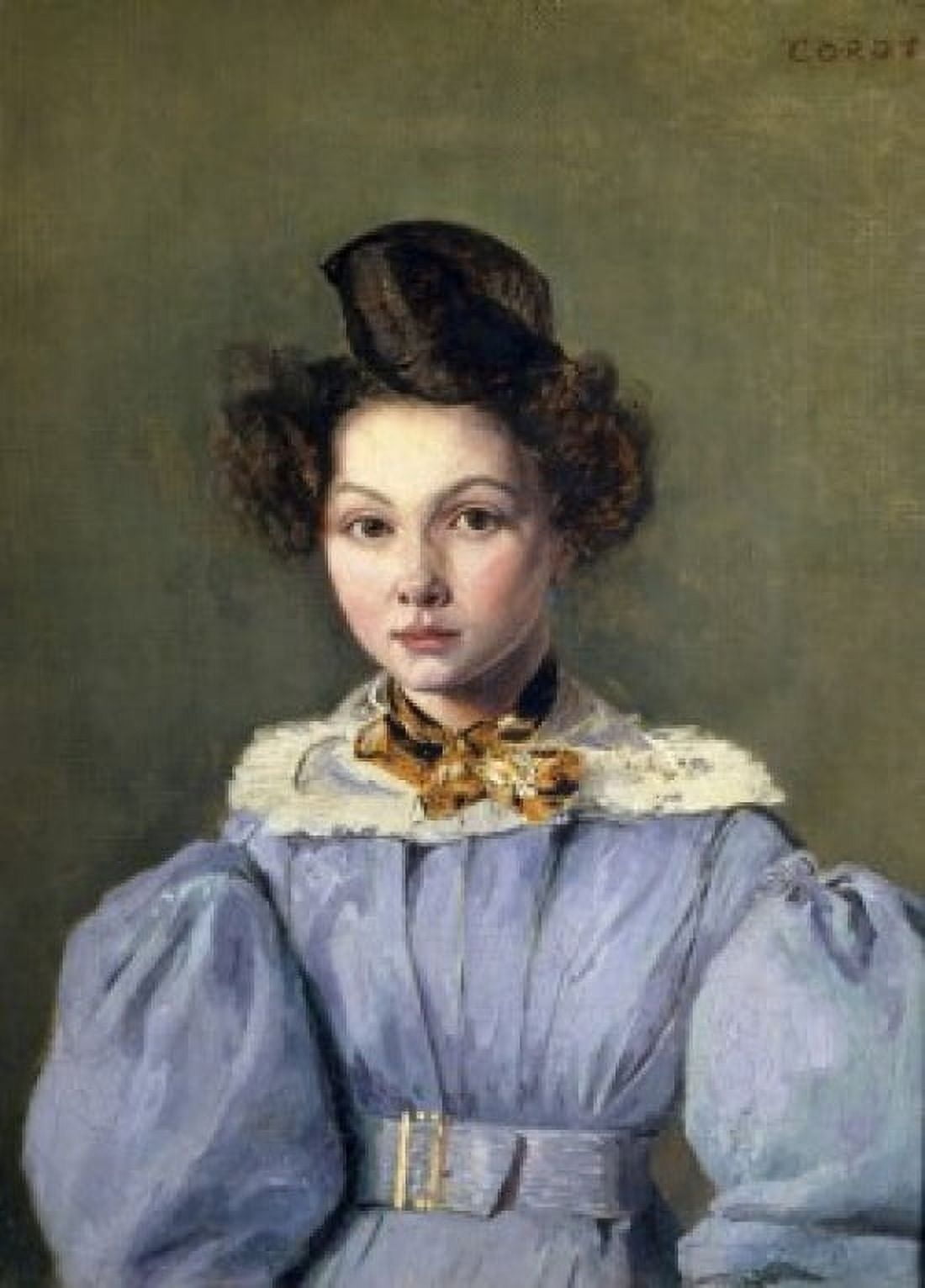 Portrait of Marie-Louise Laure Sennegon by Jean-Baptiste-Camille Corot 1831 (1796-1875) France Paris Musee du Louvre Canvas Art - Jean-Baptiste-Camille Corot (18 x 24)