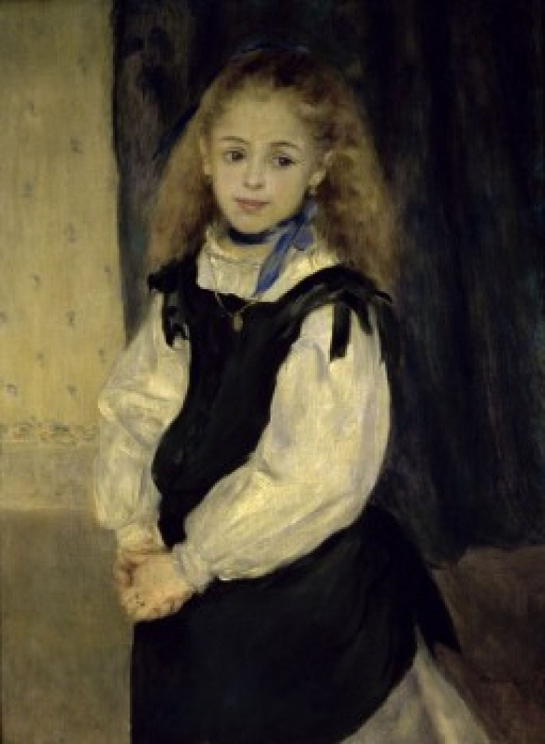 Portrait of Miss Legrand (Portrait de Madamoiselle Legrand ) Pierre-Auguste Renoir (1841-1919French) McIlhenny Collection Philadelphia Canvas Art - Pierre Auguste Renoir (24 x 36)