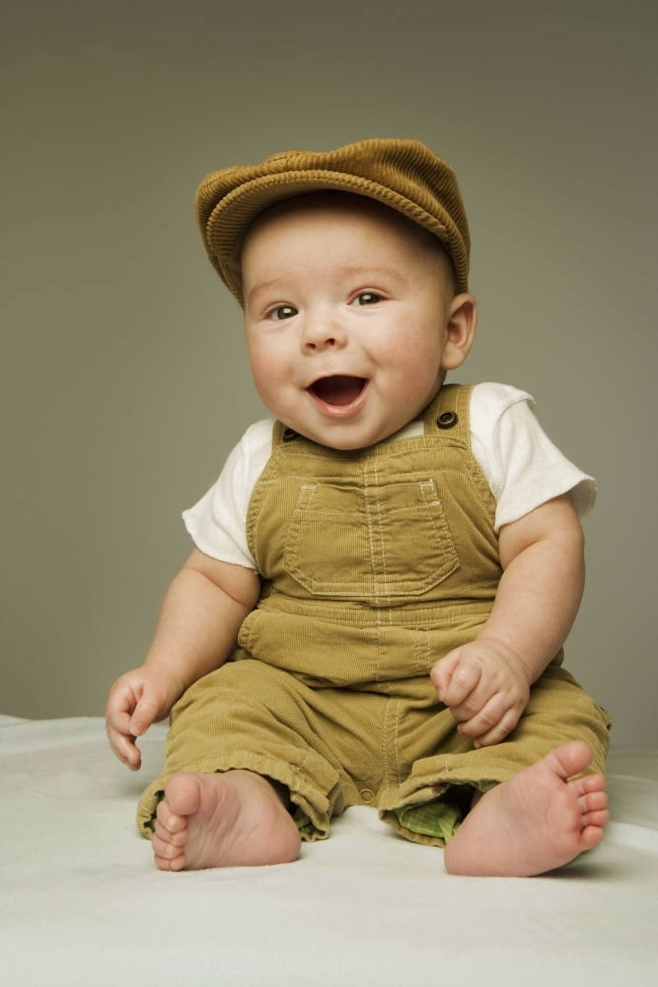 Portrait Of A Baby Boy Canvas Art - Kelly Redinger Design Pics (24 x 36)