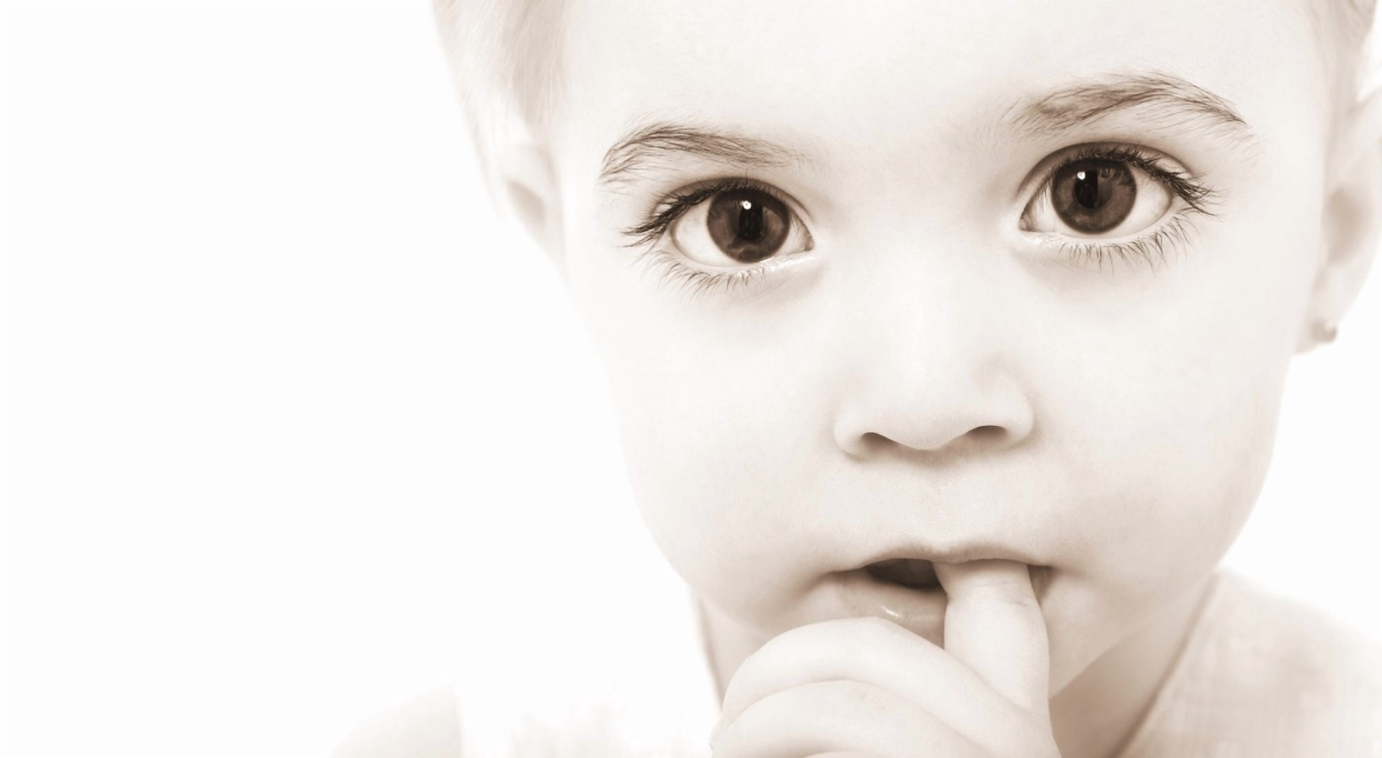 Portrait Of A Baby Canvas Art - Chris and Kate Knorr Design Pics (19 x 10)