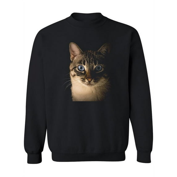Portrait Of A Cat Sweatshirt Women -SPIdeals Designs, Female Medium