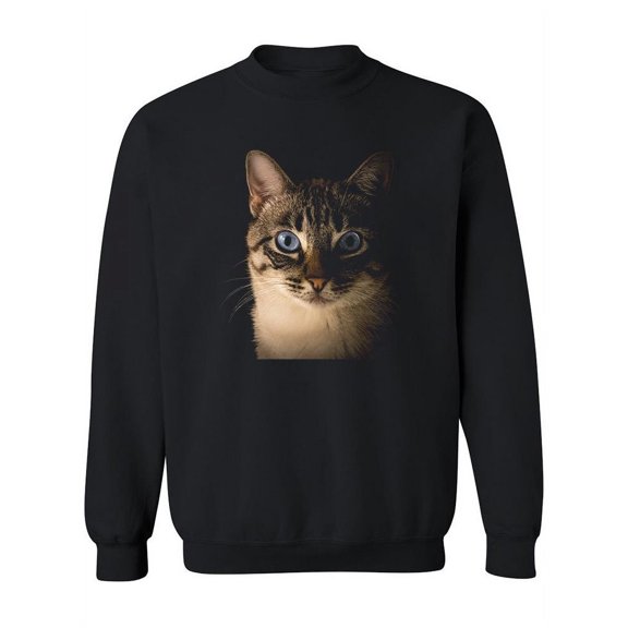 Portrait Of A Cat Sweatshirt Women -SPIdeals Designs, Female x-Large