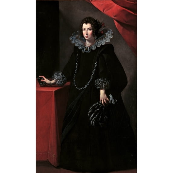 Portrait Of A Gentlewoman Poster Print (24 x 36)