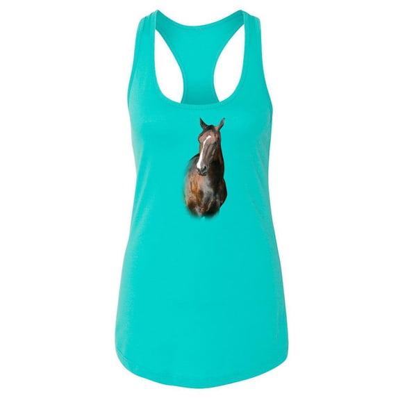 Portrait Of A Horse. Racerback Tank Women -SPIdeals Designs, Female Small