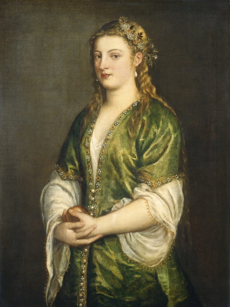 Portrait Of A Lady Canvas Art - (18 x 24)