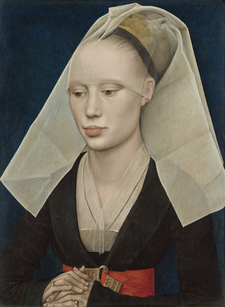 Portrait Of A Lady Canvas Art - (18 x 24)