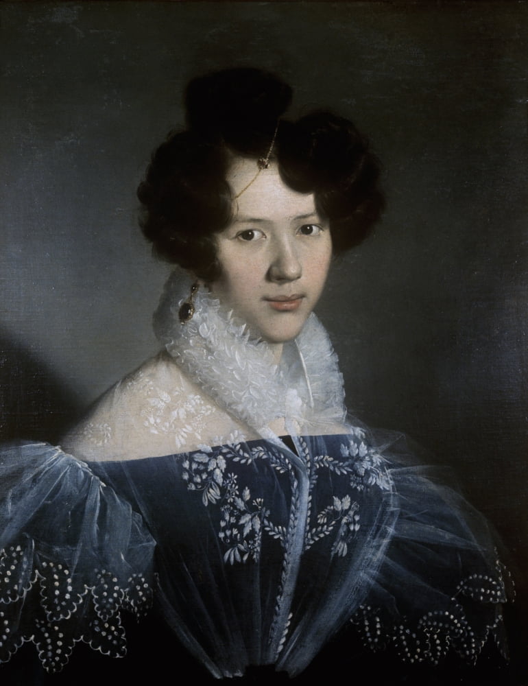 Portrait Of A Lady Canvas Art - (18 x 24)
