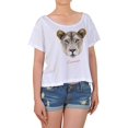 thumbnail image 1 of Portrait Of A Lioness Print 100% Cotton Short Sleeves Fashion Croptop WTS_08 S, 1 of 1