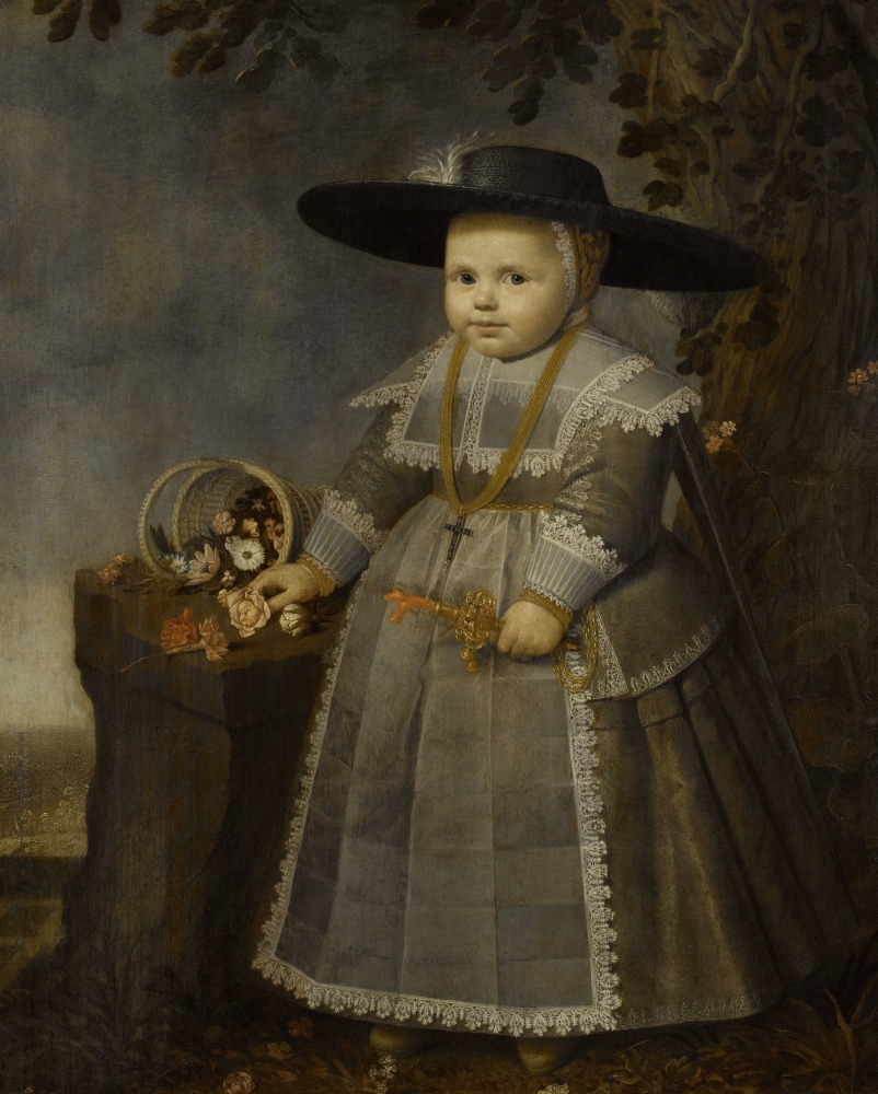 Portrait Of A Little Boy Canvas Art - (24 x 36)