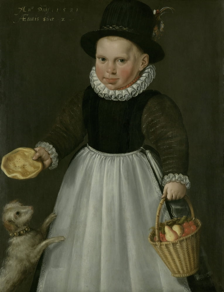 Portrait Of A Little Boy Canvas Art - (24 x 36)