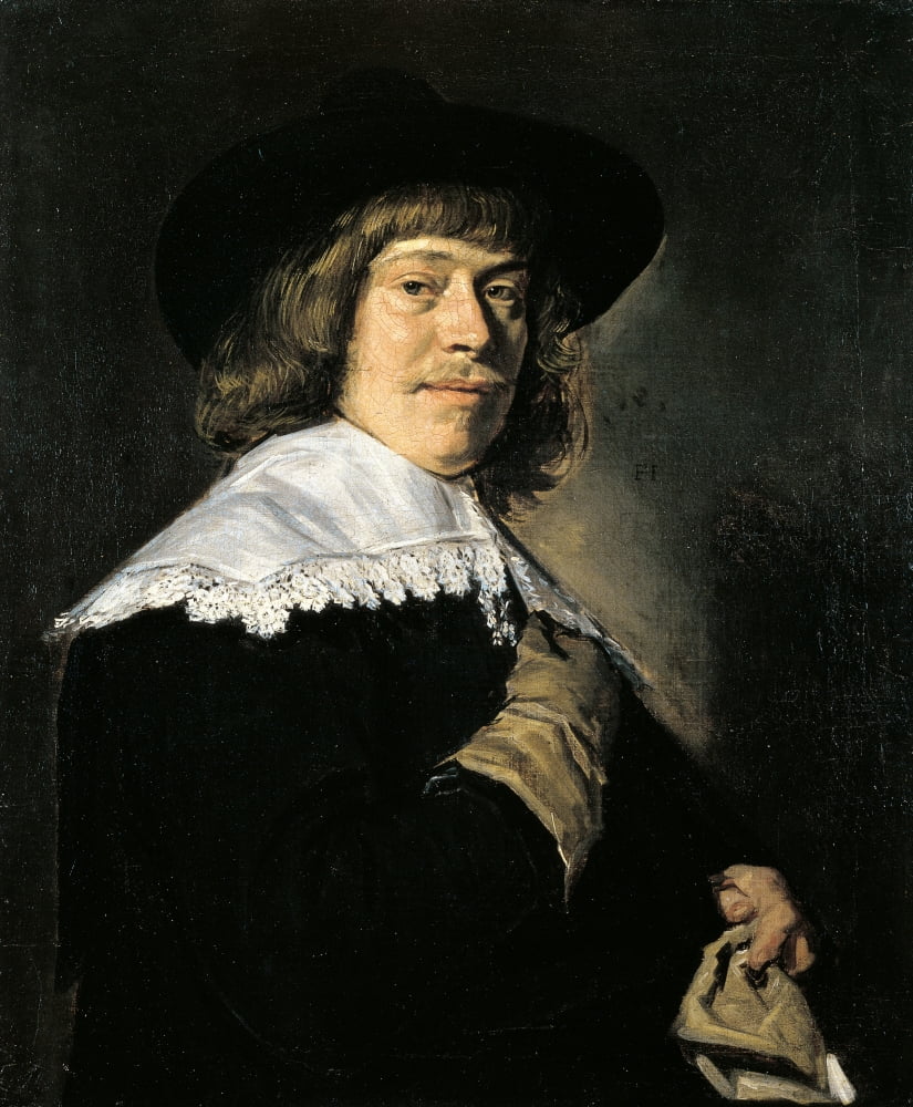 Portrait Of A Man With A Glove Canvas Art - (18 x 24)