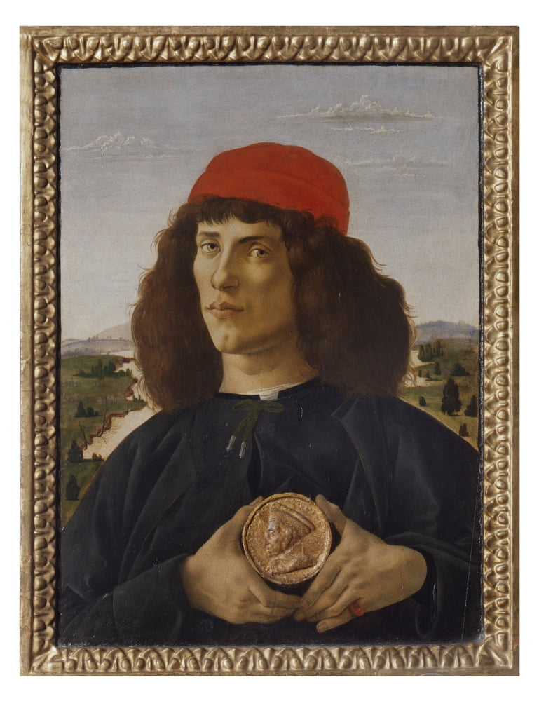 Portrait Of A Man With A Medal Of Cosimo The Elder Canvas Art -  (18 x 24)