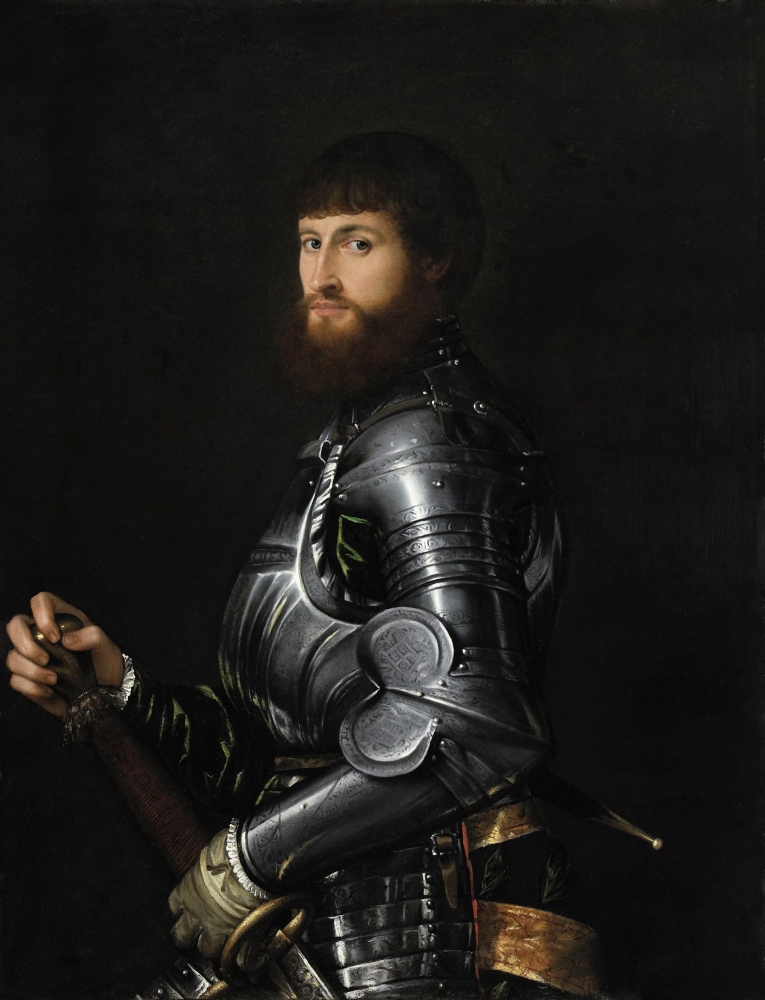 Portrait Of A Nobleman In Armor Canvas Art - (18 x 24)