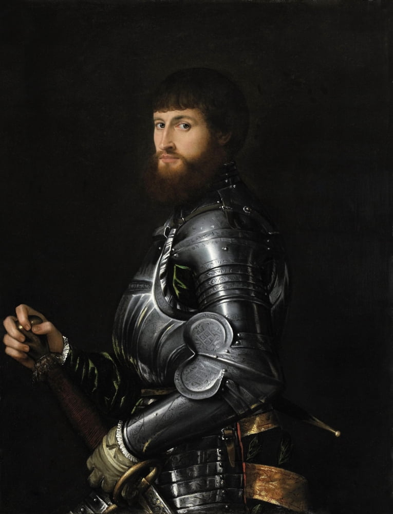 Portrait Of A Nobleman In Armor Canvas Art -  (24 x 36)