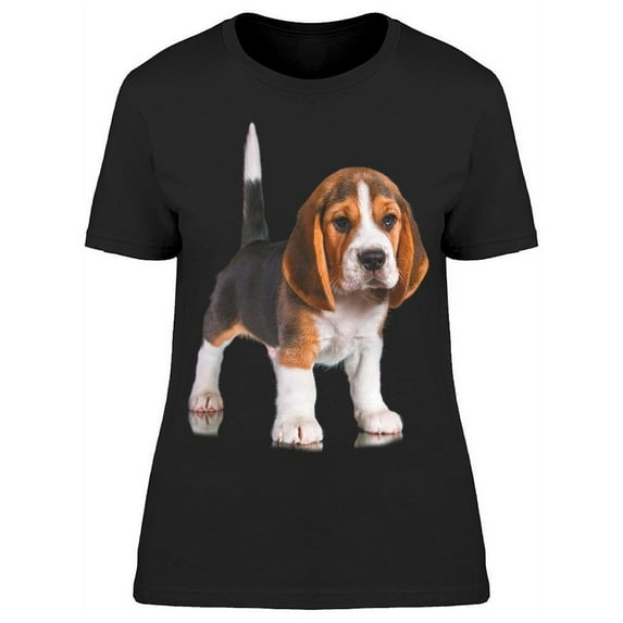 Portrait Of A Standing Beagle T-Shirt Women -Image by Shutterstock, Female Small