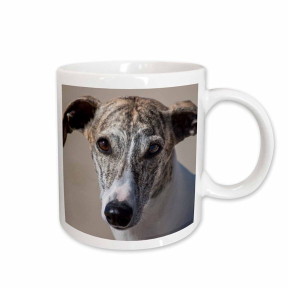 3drose, Portrait of a Whippet, 11oz Mug